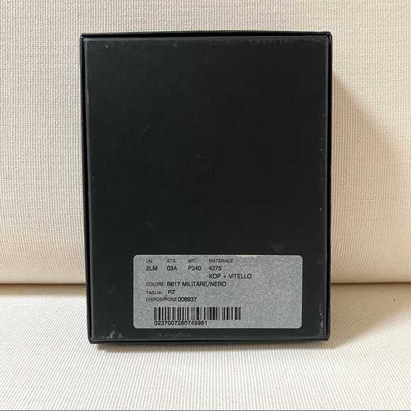 DOLCE & GABBANA MEN’S LEATHER BIFOLD WALLET, VINTAGE, RARE GRN/BLK, NEW W/ TAGS - Picture 7 of 15